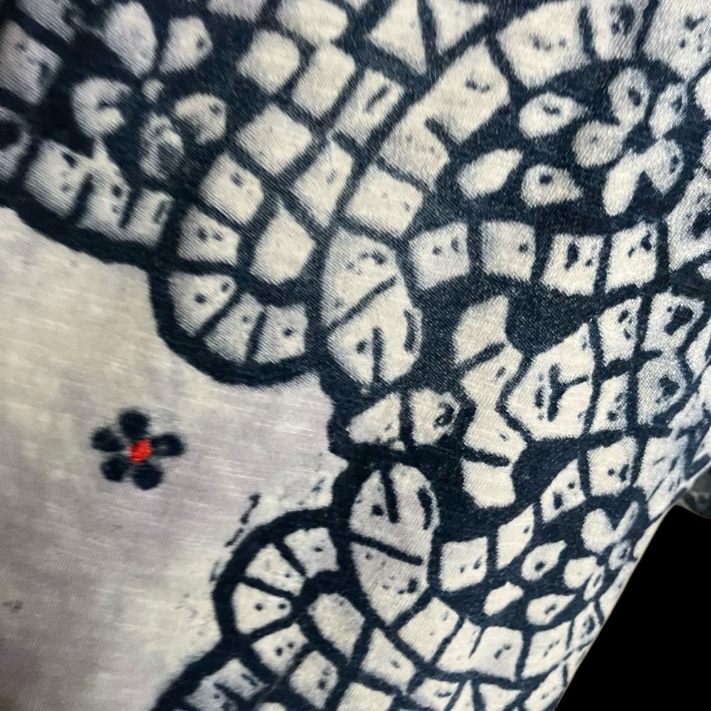 Lucky Brand Tee Womens Patterned Embroidery Floral Size Large - Picture 9 of 9